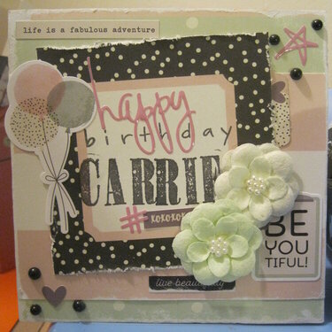 Carrie Birthday Card