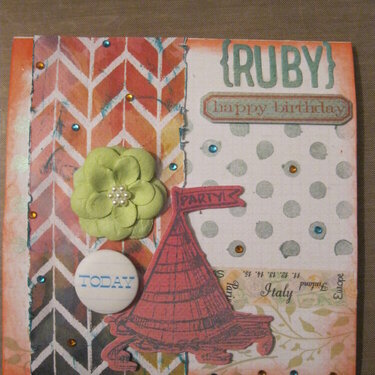Ruby Birthday Card