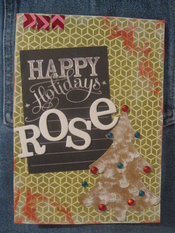 Rose Christmas Card