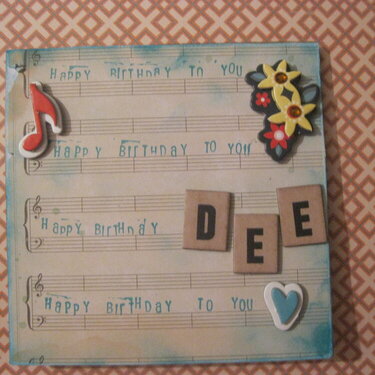 Dee Birthday Card