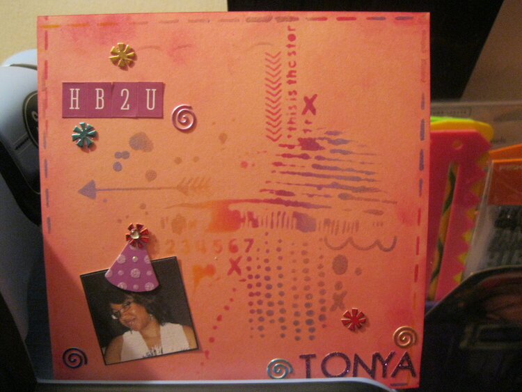 Tonya Birthday Card