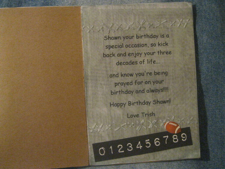 Shawn Birthday Card