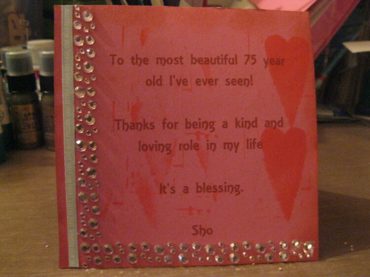 Birthday Card for Shirley&#039;s Mom
