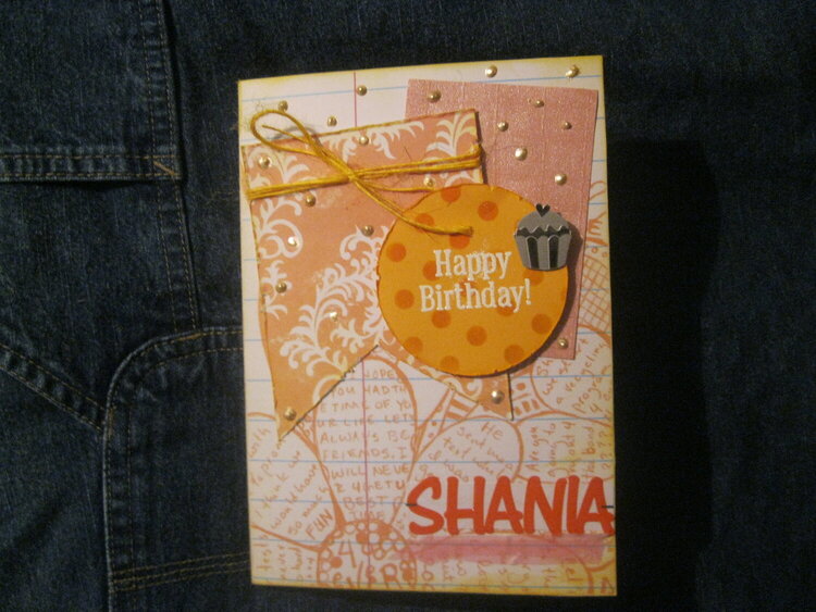 Shania Birthday Card