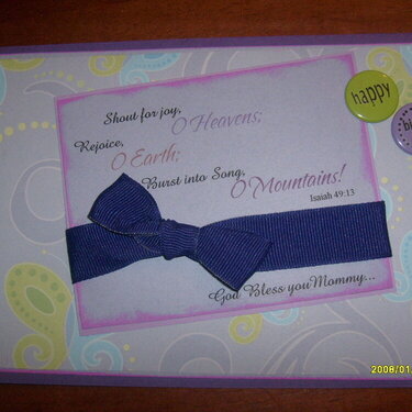 Mommy&#039;s B-Day Card