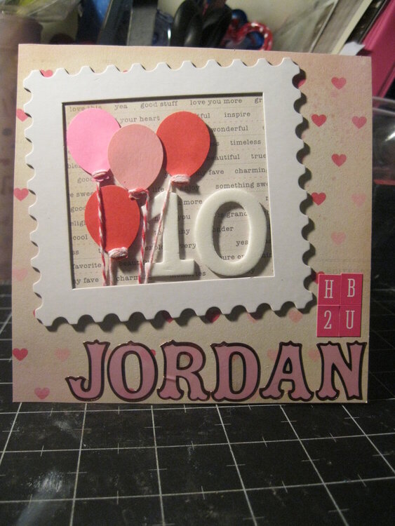Jordan Birthday Card