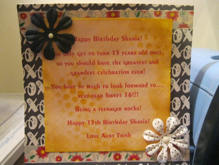 Birthday Card-Shania 2