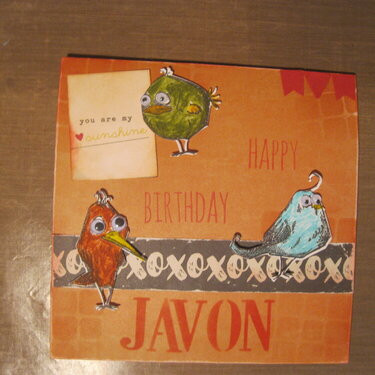 Birthday Card-Javon