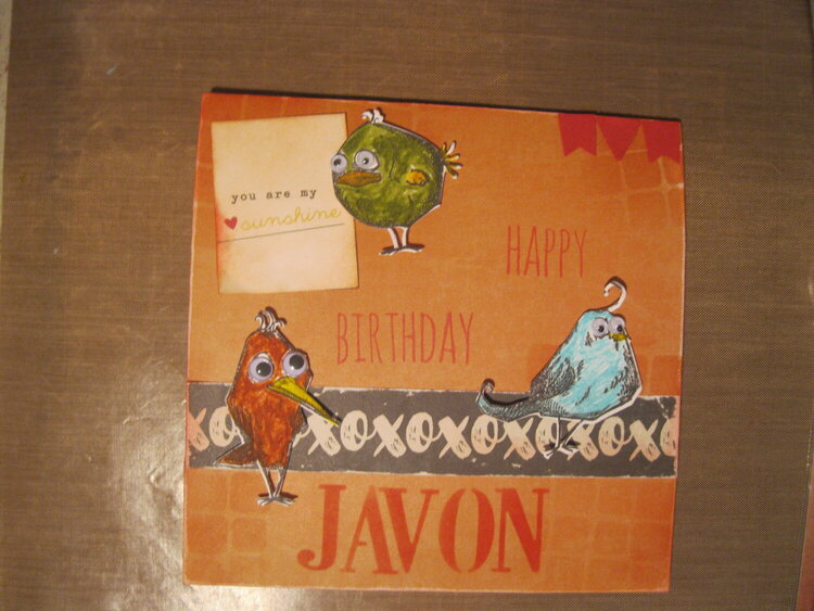 Birthday Card-Javon