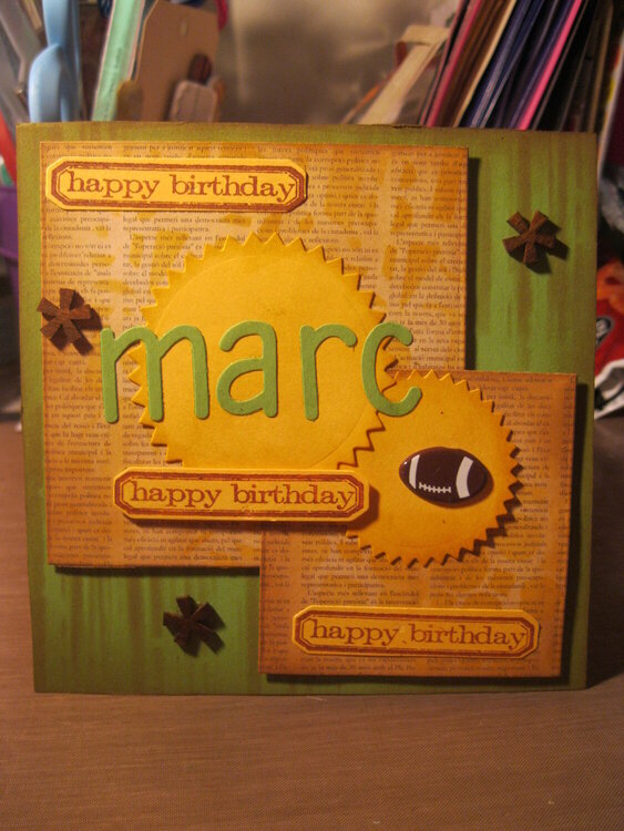 Birthday Card-Marc