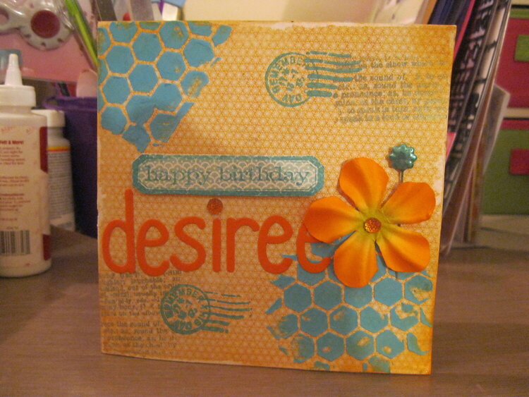 Desiree Birthday Card