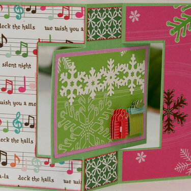 Christmas card - swing fold