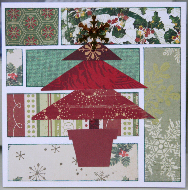 Patchwork Christmas card