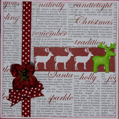 Christmas card - reindeer