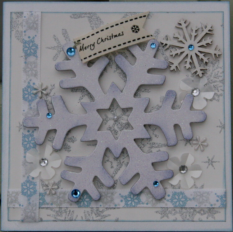 Christmas snowflake card