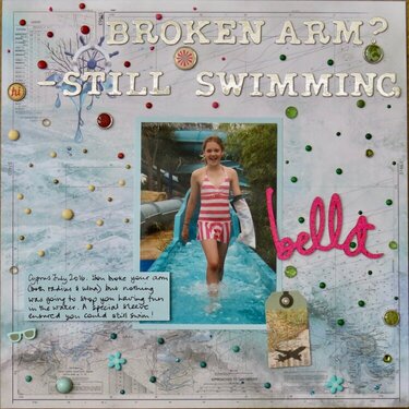 Broken arm? Still swimming!
