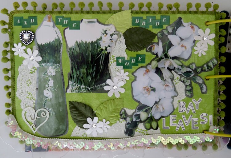 Flower Festival mini album - the bride wore bay leaves!
