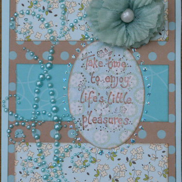 Life&#039;s little pleasures - card