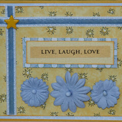 Live laugh love card