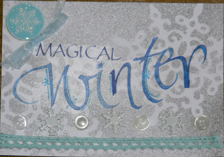 Magical winter card