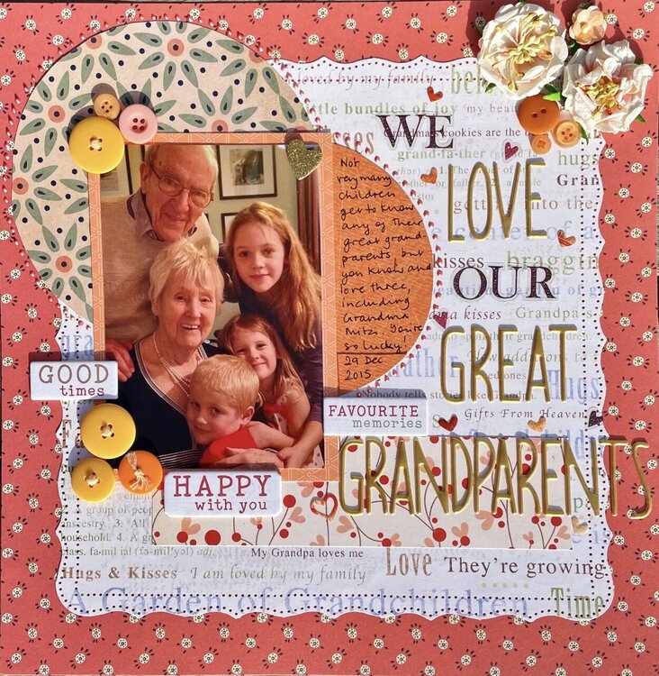 We love our GREAT grandparents