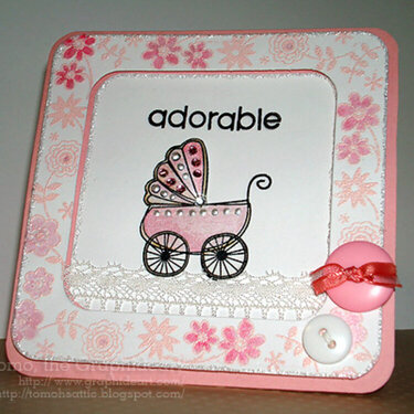 July Card Challenge - Adorable (baby card)