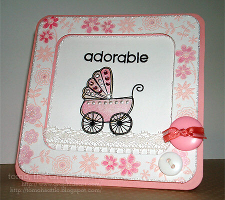 July Card Challenge - Adorable (baby card)