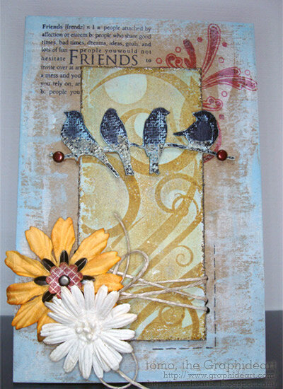 Friends (distressed frame card)