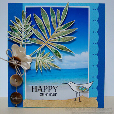 July Card Challenge - Happy Summer photocard