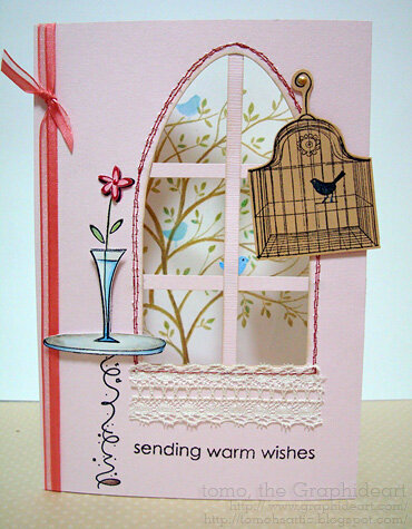 Window card - Sending Warm Wishes