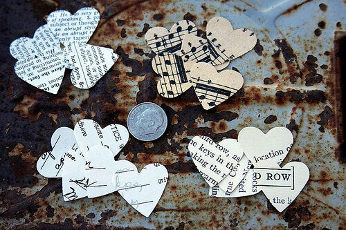 Vintage Paper Hearts