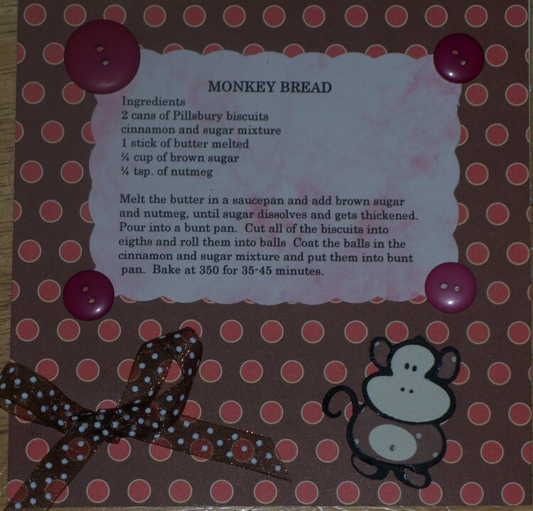 monkey bread recipe for recipe swap