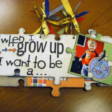 Puzzle Book - When I Grow Up