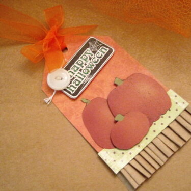 Happy Halloween Pumpkin Patch Gift Tag
