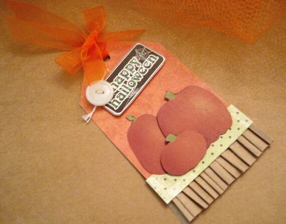 Happy Halloween Pumpkin Patch Gift Tag