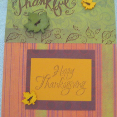 &quot;Thankful&quot; Happy Thankgiving Card