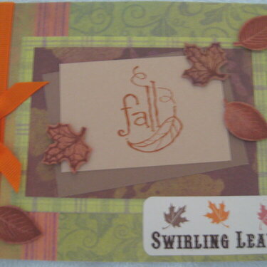 &quot;Swirling Leaves&quot; Fall Card
