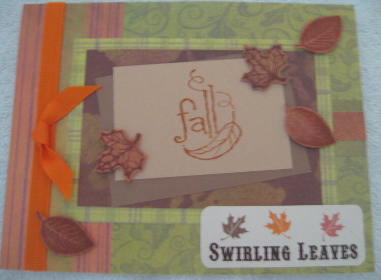 &quot;Swirling Leaves&quot; Fall Card