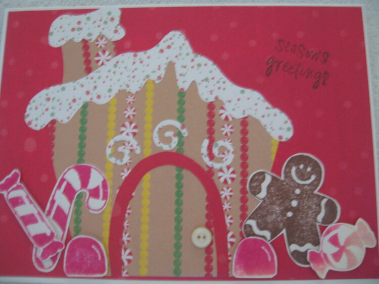 &quot;Ginger Bread House&quot; Christmas Card
