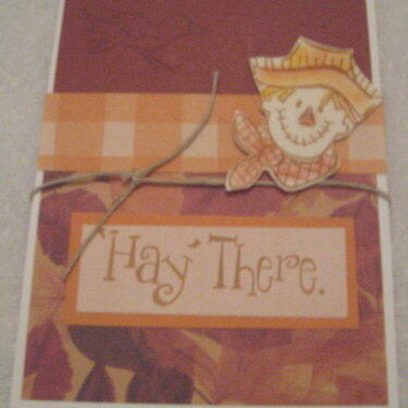 &quot;Hay&#039; There&quot; Fall Card