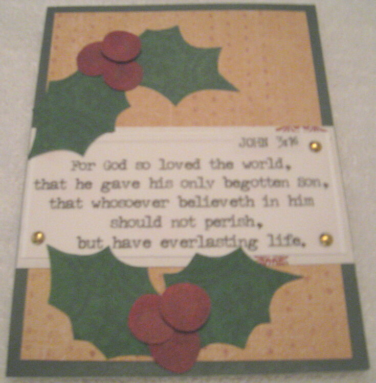 &quot;John 3:16&quot; Christmas Card
