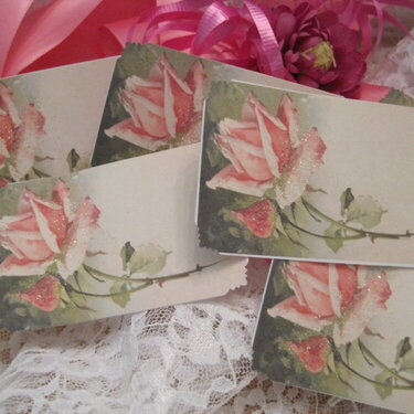 Shabby Rose Gift/Hang Tags