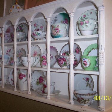 Shabby Tea Cup Shelf 3