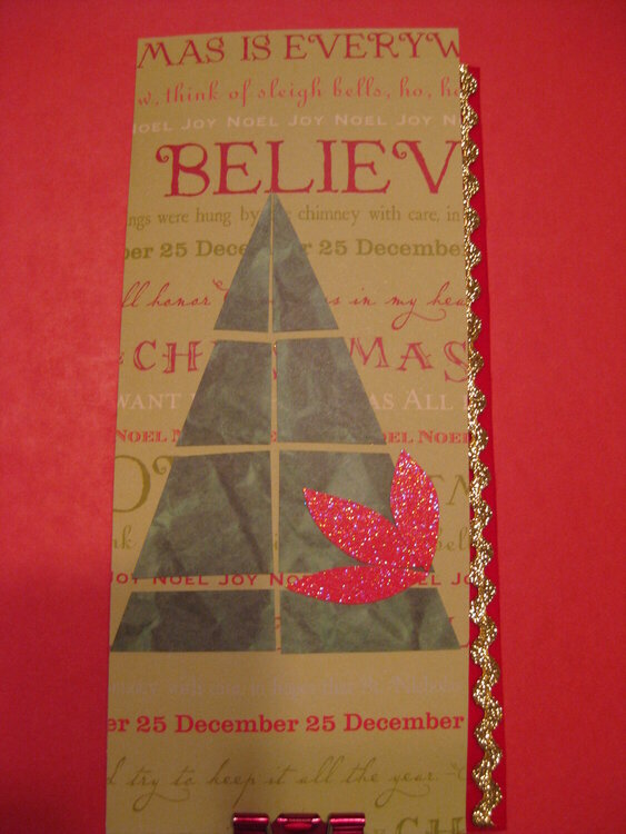 christmas tree card
