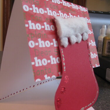 handmade stocking card 1