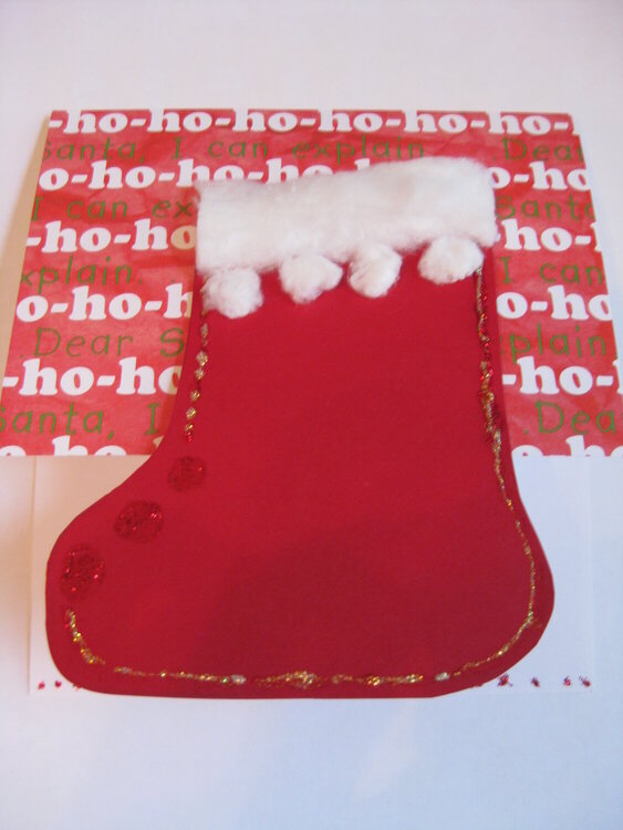 handmade stocking card 2