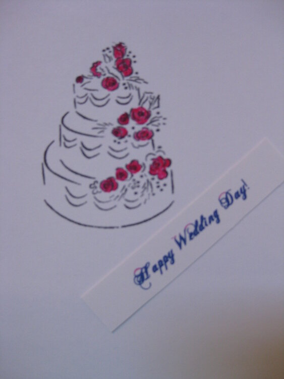happy wedding day! (inside the card)