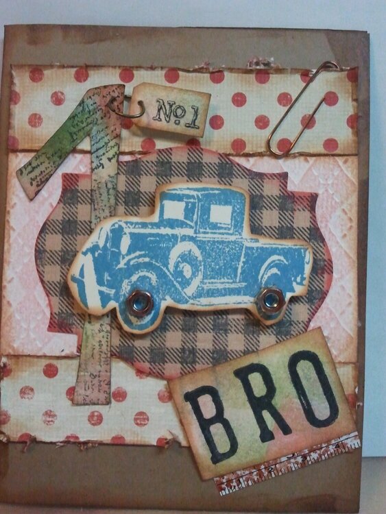 Vintage brother card