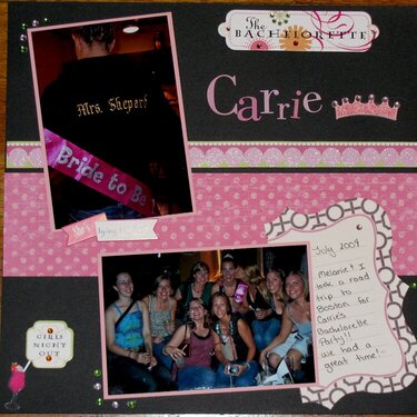 Carrie&#039;s bachelorette party