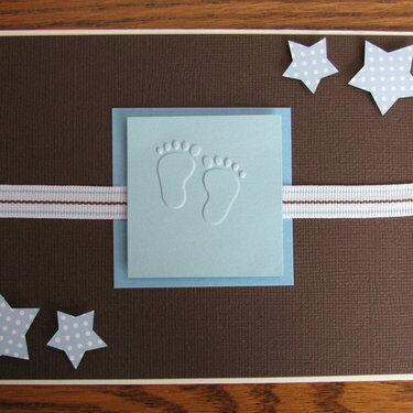 Baby shower thankyou card